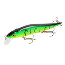 1 Stück Angelköder 11.5cm/14g Minnow Crankbait Wobbler 3D Augen Barsch Künstlicher Köder Hecht Karpfenköder Schwimmköder Angelzubehör Pesca