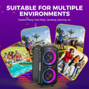 W-KING 250W MAX Party Wireless Bluetooth Speaker Portable Speaker 12 Custom Deep Bass Powerful Boom Box Design with USB Playback