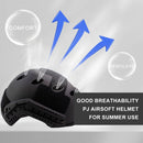BOOIU Fast Base Jump Helm PJ Style Airsofthelm Taktischer Helm für Paintball Outdoor Sport Jagd Schießen