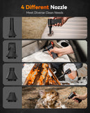 WOLFBOX MF50 Electric Air Duster Air Blower-110000RPM Super Power, Rechargeable 3-Gear Brushless Motor for Car/PC/Home/Outdoor