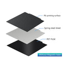 For Ender 3 Build Plate Heat Bed Ender 3 V2 /Neo Ender 5 /Pro H1H PEY PEO PET PEI Sheet 235x235 Magnetic Spring Steel Sheet
