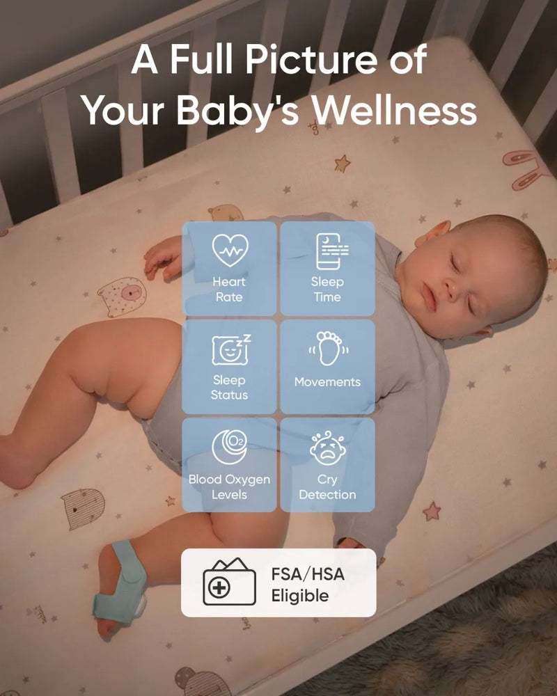 eufy Baby S340 Smart SockTrack Sleep Patterns Heart Rate2K Resolution Camera Monito AI Cry DetectionPan & Tilt 24hr Battery Life