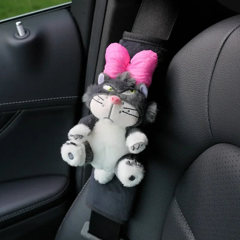 Cute cat car windshield wiper decorations interior plush doll Creative gift shoulder pads Car interior decoration accessories