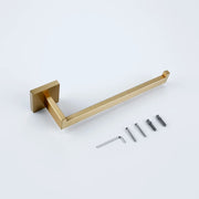 Brushed Nickel Towel Rack Bathroom Hardware Set Towel Holder Hanger Stainless Steel Towel Rails Nails Wall Mounted Rustproofed