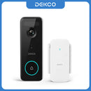 Dekco 5MP Ultra HD 2.4/5G WiFi Video Doorbell Outdoor Camera PIR Motion Detection 2-Way Audio Wireless Door Bell Support Alex