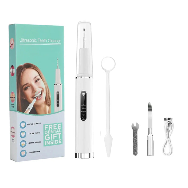 Ultrasonic Teeth Cleaner Dental Calculus Scaler Coffee Stain Plaque Tartar Scraper Remover Oral Teeth Whitening Sonic Vibration