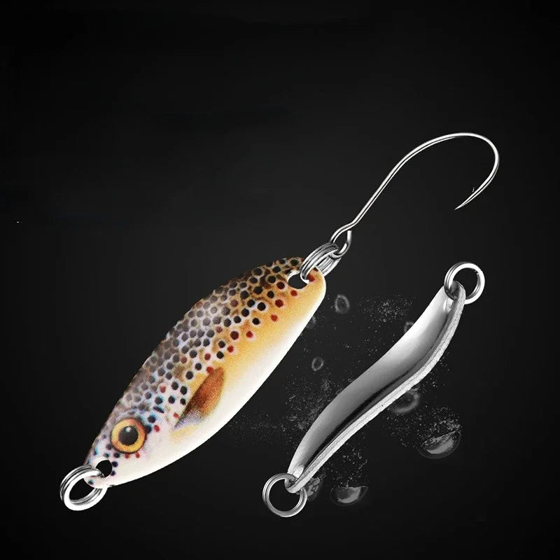 Ultralight Freshwater Brass Metal Bait Trout Pike Bass Lake Spinning Hard Bait 3g 5g Metal Spinner Lure Fishing Carp Fishing