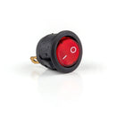 1Pcs ON/OFF Round Rocker Toggle Switch 6A/250VAC 10A 125VAC Power Switch Cap with Plastic Push Button Switch 2PIN 3PIN LED Light