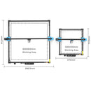 Laser Engraver Expansion kit DIY Desktop Laser Engraving Aluminum Profile Frame 400/600mm Upgrade Kit For TTS-55 Pro TTS-10 Pro