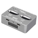 Dual-Bay M.2 NVME SSD Clone USB3.2 Type C NVME Docking Station M.2 M.3 NVME PCI-E External Hard Disk Box for M2 SSD M Key SSD