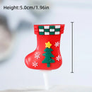 2025 Christmas Cake Decoration Lying Santa Claus Letters Merrychristmas Cake Toppers Christmas Tree Mini Santa Cupcake Toppers