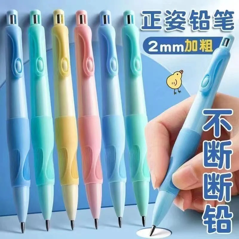 Cute Dolphin 2mm Mechanical Pencils Set Carpenter Drafting HB Pencil 2.0 mm for Drawing Writing Sketching Kawaii School Supplies