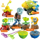 PLANTS VS ZOMBIES 2 PVZ Toys Complete Set Of Boys Anime Figure Combat gyro Children's Dolls Kids Birthday Toy Gifts