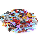 Candy Color My Weapons Building Blocks Soldier Figures Bow Arrow Pickaxe Hoe Sword Military Accessories Bricks Toys Gift Kid C12