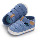 Summer Newborn Baby Fashion Soft Crib Shoes First Walker Anti Slip Sandals Shoes Boy Girl  Prewalker Canvas Casual Shoes 0-18M
