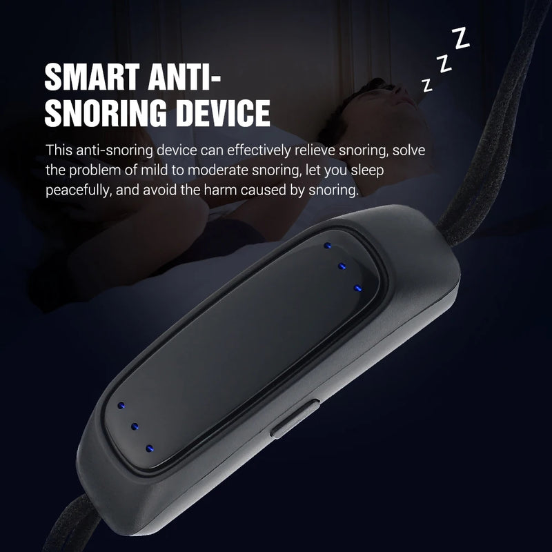 Smart Anti Snoring Device EMS Pulse Stop Snore Portable Comfortable Sleep Well Stop Snore Health Care Sleep Apnea Aid USB