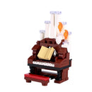 MOC City Building Blocks Accessories Mahjong Machine Plant Sofa Bed Piano Refrigerator Kitchen Toy Brick Florist Bar X009 TV Set