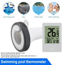Digital Floating Swimming Pool Thermometer Wireless Pool Thermometer with Indoor Temperature Monitor Clock for Hot Tub Aquarium