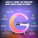 9 Zoll Kabelloses Ladegerät Standwecker Bluetooth Lautsprecher LED Lampe RGB Nachtlicht für iPhone Samsung Schnelle Ladestation