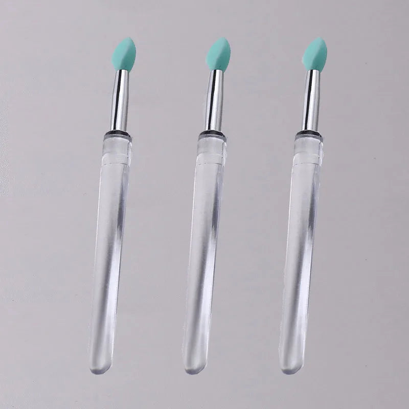 Soft Silicone Applicator Sticks Nail Powder Applying Manicure Brush Tools Washable Nail Art Silicone Pen For Uv Gel Polish