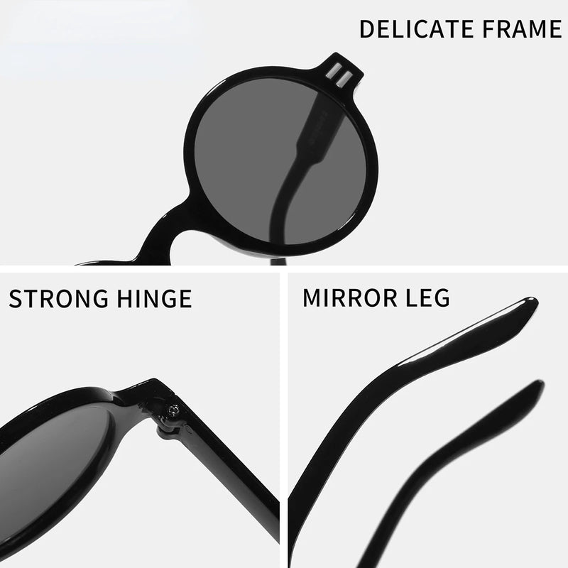 2023 Women Small Round Sunglasses Eyewear Driver Goggles Retro Vintage Sexy Pink Sun glasses Frame Cycling Eyeglasses shade
