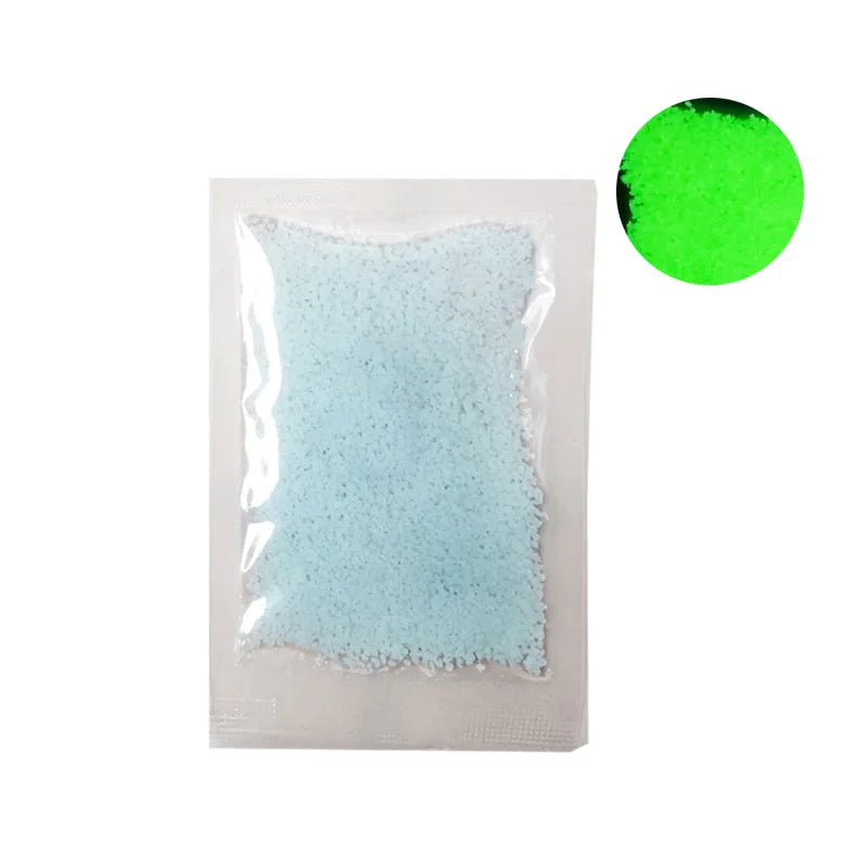 Colorful Noctilucent Sand Super Bright Night Light Sand Glow In Dark Sandblasting multiple Usages Glowing Crystal Party Ornament