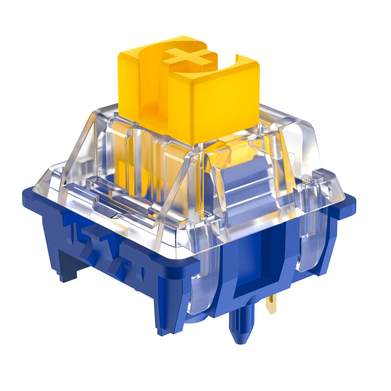 DUROCK Speed Silver Switches 1mm Actuation Linear Switches Thocky 56g Long Spring JWK Splash Brothers Gaming Keyboard Switches