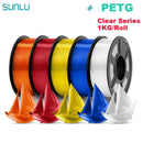 SUNLU 5KG 3D Filament PLA/PLA PLUS/PETG/ABS Filamnet 1.75mm 5Roll 1KG Neatly Wound 3D Printer Filament for 3D Printer