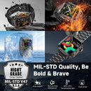 New Outdoor 10ATM Waterproof Swim Smart Watch Men GPS Compass Flashlight 540mAh Large Battery Bluetooth Call Sport HD Smartwatch
