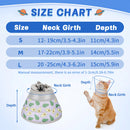 A new avocado pet Elizabethan collar for cats to prevent licking and biting after surgery, a soft collar for dogs to protect