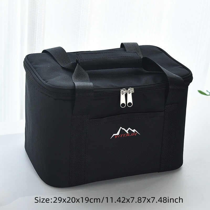 Large Capacity Cooler Bags Oxford Lunch Box Drink Beer Ice Pack Travel Picnic Backpack Thermal Food Delivery Bag Carrier