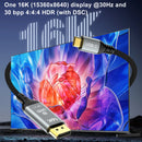 Type C to DisplayPort 2.1 Cable 16k@30HZ 8K@60HZ 80Gbps Thunderbolt4 USB C to DP Cable Bidirectional converter For MacBook iPad