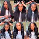 CEXXY Kinky Straight 360 HD Lace Frontal Wigs Wig For Black Women Yaki Straight Ponytail Human Hair Cheap Wigs On Clearance Sale