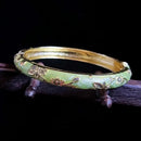 Beijing Cloisonne Bracelet Enamel Bracelet Fine Small Flower Ethnic Style Jewelry Handmade Scenic Spot Hot Girl Retro