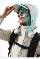 Rotor Neck Hanging Portable Fan, USB Rechargeable Adjustable Bladeless Turbo Cooling Fan for Dorm Home Outdoor