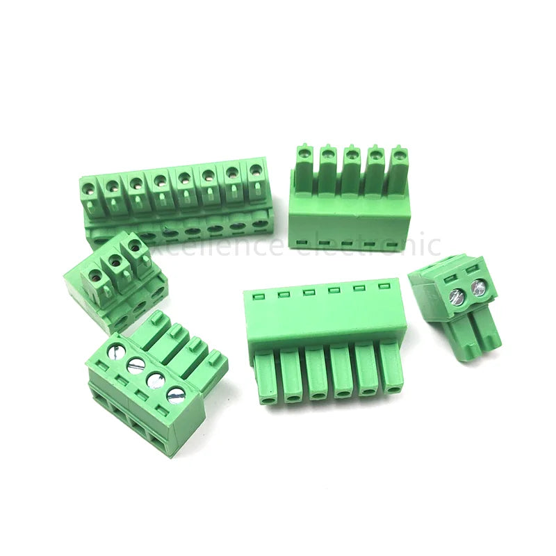 10Pcs 15EDG 3.5MM 3.81MM PCB Screw Terminal Block Connector PLUG PIN HEADER SOCKET 2/3/4/5/6/7/8/9/10/12P 3.5/3.81 KF2EDGK