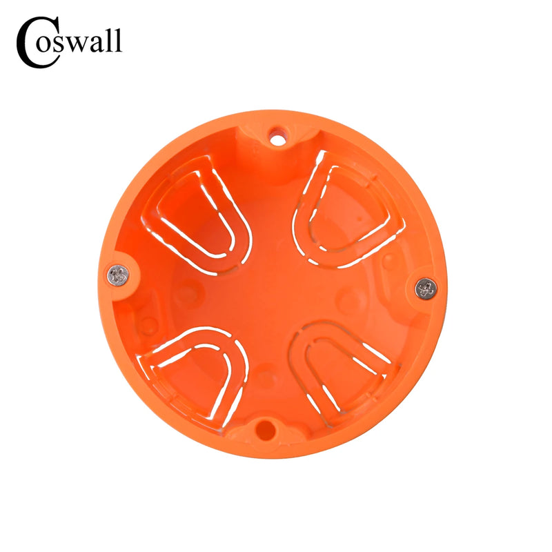 Fireproof PC Material 1 Gang Dry Lining Box For Gypsum Board/Drywall/Plasterboad/ Downlight 47mm Depth Switch/Socket Cassette