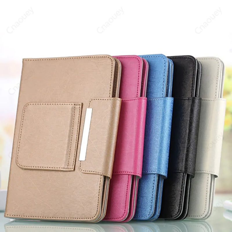 Universal Folio Case for 7-10.1inch Tablet PU Leather Stand Protective Cover Hard PC Back For iPad Samsung Huawei Lenovo Android