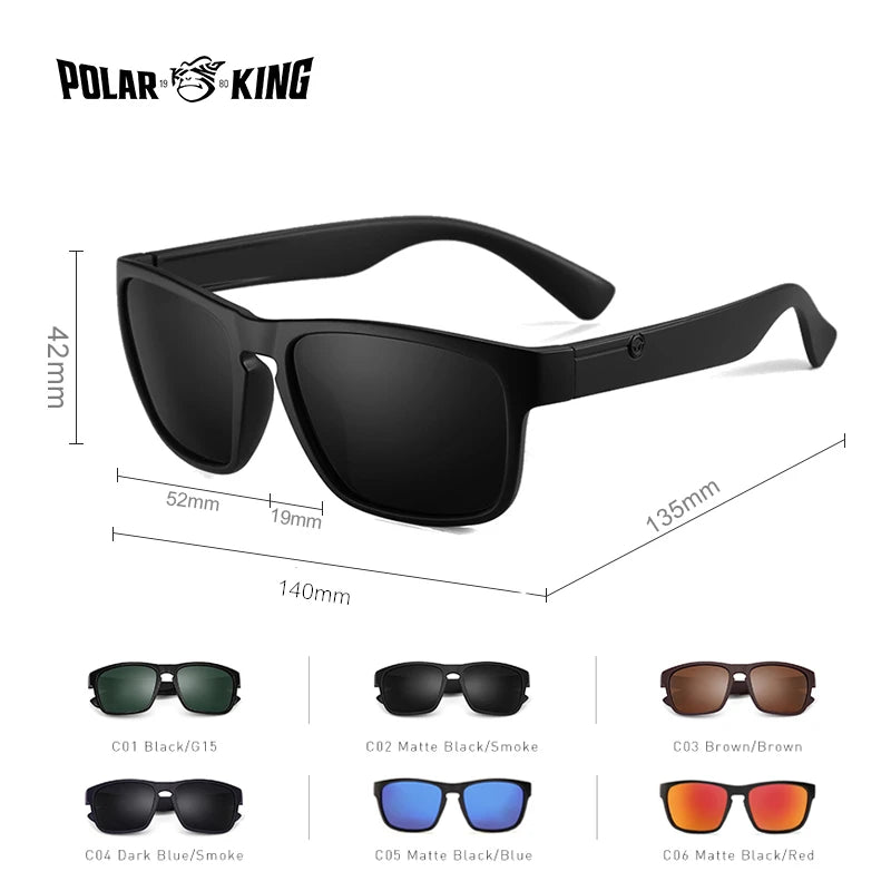 Polarking Sunglasses Polarized Multi Color Frame Men Vintage Classic Brand Sun glasses Lens Driving Eyewear For Men/Women 278