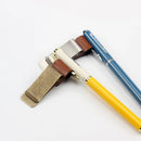 1 Stück Metall Leder Stifthalter Edelstahl Stiftclip für Notizbuch Tagebuch Schulbüro Zubehör Schulanfang