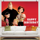 Cartoon The Incredibles Theme Boy Birthday Party Latex Balloons Cake Topper Banner Background Baby Shower Supplies For Kids Gift