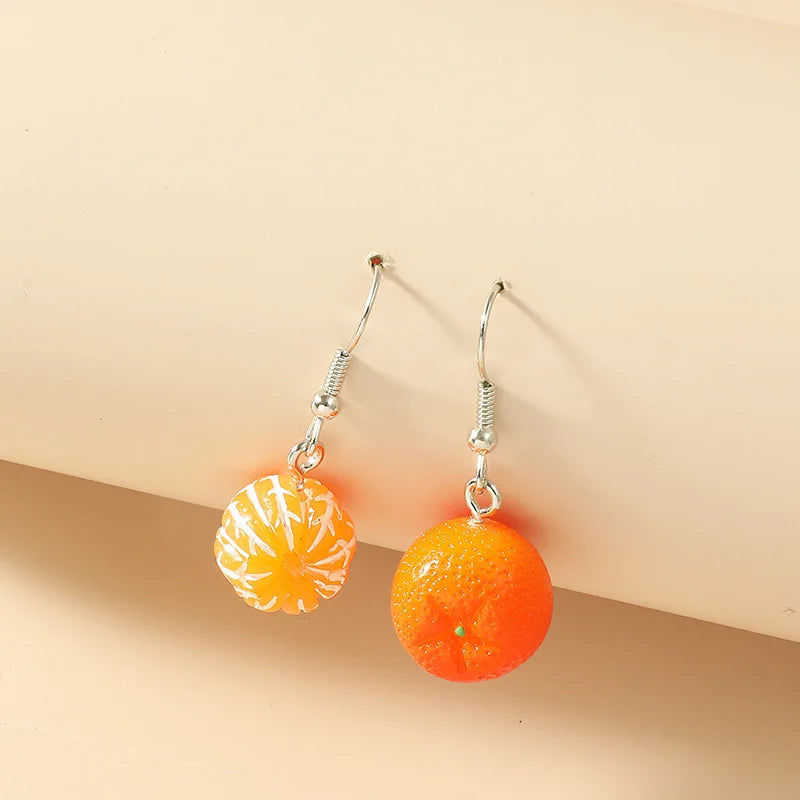8 Styles Violin Orange Beer Scissors Leaves Shape Drop Earrings Creative Fun Cute Pendant Birthday Daily Party Jewelry Gift