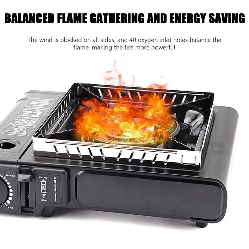 Outdoor Gas Stove Wind Screen Foldable Windshield Stainless Steel Burner Screen Cooking BBQ Stove Camping Hiking Accessories