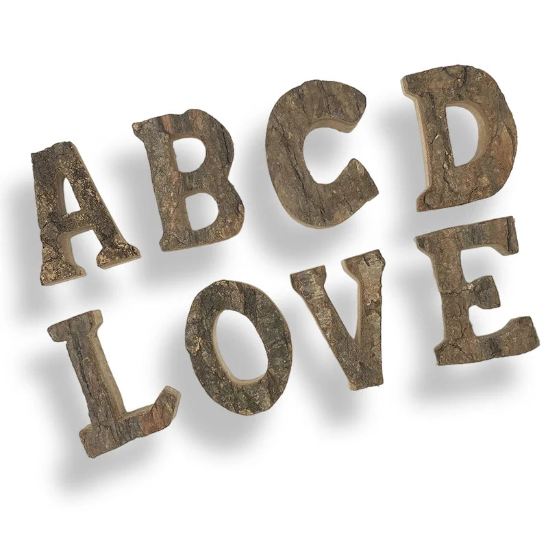 Wooden Letters Home Decor Alphabet Number DIY Home Bar Party Decoration Vintage Natural Home Decoration Accessories for Home