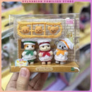 A Set Sylvanian Families Anime Girl Figures Baby Raincoat Easter Fruit Kawaii Cute Room Decoration Christmas Gift For Kid Toys