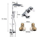 Chrome/Black Brass Shower Faucets Bathroom Shower Mixer Faucet Shower System Rainfall Shower Set Shower Spray For Bathroom
