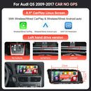 1920*720 RoadTop Linux Touch Screen Multimedia Display For Audi Q5 2009-2017 With Wireless CarPlay Android Auto Airplay Autolink