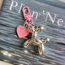 The Koonsian | Faceted Flower-Embedded Acrylic Balloon Dog Keychain