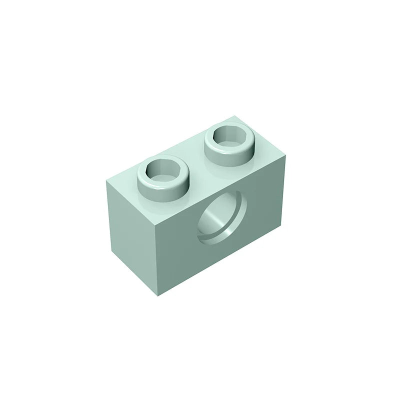 Gobricks 10pcs MOC 3700 Brick 1x2 with Hol Compatible Assembles ParticlesFor Building Blocks Parts DIY Educational Gift Toy 2022