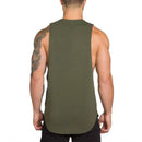 Brand Gym Clothing Fitness Men's Tank Tops Bodybuilding Stringer Summer Breathable Workout Singlets Cotton Sleeveless T Shirt